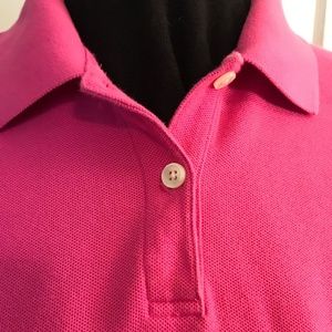 Hot Pink Long-Sleeved Polo
